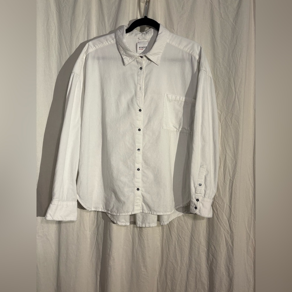Moment - Classic White corduroy Shirt